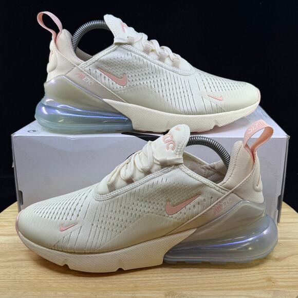 Nike Air Max 270 'Soft Pearl' Sail Ivory Pink IH5966-001 Women's Size 9 Shoes - Picture 1 of 10
